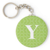 Ornate Contemporary Monogram - Letter Y Keychain