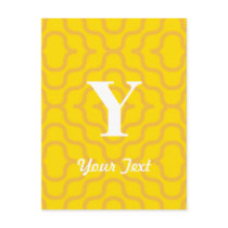 Ornate Contemporary Monogram - Letter Y Postcards