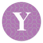 Ornate Contemporary Monogram - Letter Y stickers