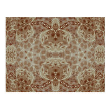 Ornate Cream Ball Post Card
