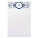 Ornate Customizable Monogram stationary stationery