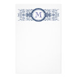 Ornate Customizable Monogram stationary Stationery