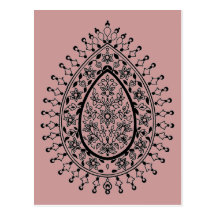 Ornate design post cards