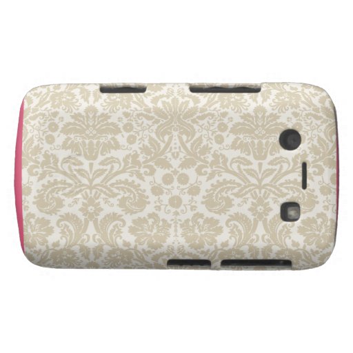 Ornate floral art nouveau pattern beige blackberry cases