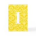 Ornate Floral Monogram - Letter I cards