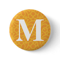 Ornate Floral Monogram - Letter M Pins