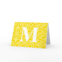 Ornate Floral Monogram - Letter M cards