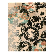 Ornate Floral Pattern Personalized Letterhead