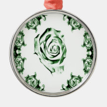 Ornate floral  swirl ornament