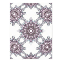 Ornate Flower Post Cards