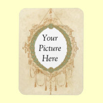 Ornate Frame with Tassels Template magnets
