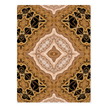 Ornate Golden Post Card