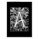 Ornate Letter "A" cards