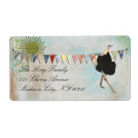 Ornate Ostrich Sunshine  Label
