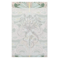 ornate pastel art nouveau pattern art custom stationery