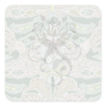 ornate pastel art nouveau pattern art stickers