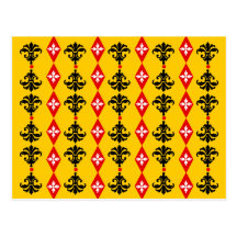 Ornate Stripe Post Card