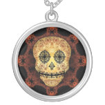 Ornate Sugar Skull Personalized Necklace
