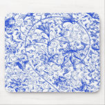 Ornate Swirls in Blue Mousepad