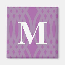 Ornate Woven Monogram - Letter M Fridge Magnet
