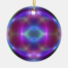 Ornement bleu assez rouge de Noël d'abrégé sur pou