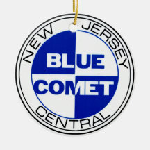 Ornement bleu central de peau de tambour de comète