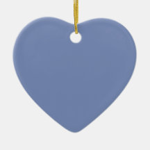 Ornement bleu de coeur de crique de bateau