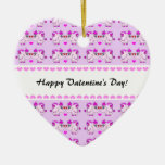 Ornement chanceux de Saint-Valentin d'auriculaire