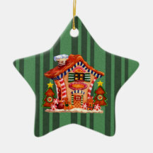 Ornement de Chambre de pain d'épice de Noël