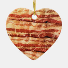 ornement de coeur d'amour de lard