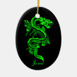 Ornement de dragon vert