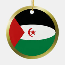 Ornement de drapeau de la Sahara occidental