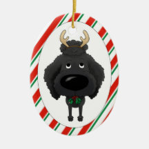 Ornement de Noël de caniche