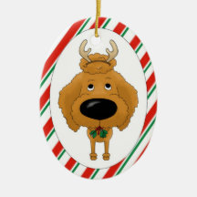 Ornement de Noël de caniche