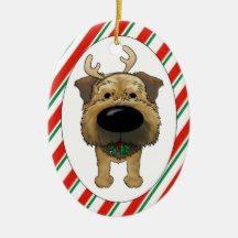 Ornement de Noël de Terrier de frontière