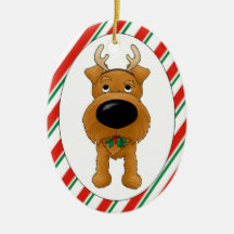 Ornement de Noël de Terrier irlandais