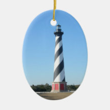 Ornement de Noël du phare OBX OR de Hatteras