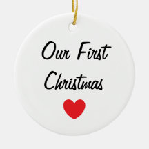 Ornement de "notre premier Noël"