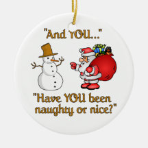 Ornement de Père Noël et de bonhomme de neige, per