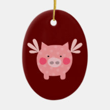 Ornement de porc d'ange