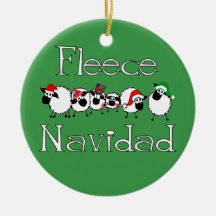 Ornement drôle de Noël de Navidad d'ouatine
