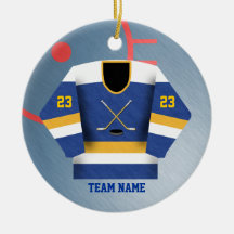Ornement du Jersey de joueur de hockey