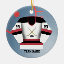 Ornement du Jersey de joueur de hockey