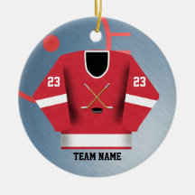 Ornement du Jersey de joueur de hockey