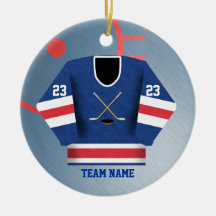 Ornement du Jersey de joueur de hockey
