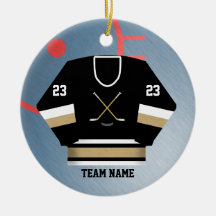 Ornement du Jersey de joueur de hockey