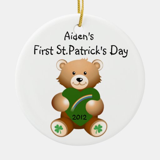 Ornement du jour de premier St Patrick du nom de v