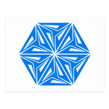 Ornement géométriquement geometric carte postale