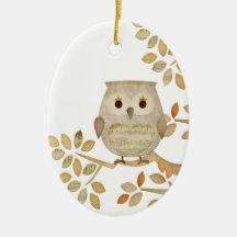Ornement musical de hibou d'arbre