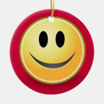 Ornement souriant d'encouragement de visage